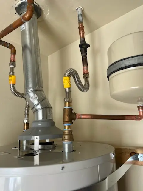 Water heater installation and plumbing repair in Mallory